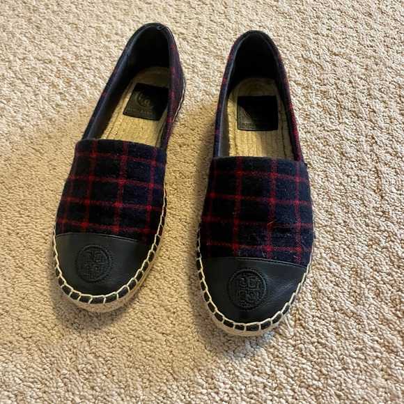 Tory Burch Color Block Wool Espadrille Flats - Picture 2 of 4